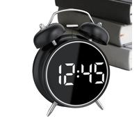 Reloj Despertador Ruidoso: Metal Galvanizado De 6,3 X 4,33 Pulgadas, Reloj De Escritorio Con Batería Recargable, Timbre Mecánico Con Extra Ruidoso | Decoración De Dormitorio De Niña Adolescen