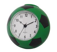 Reloj despertador silencioso de escritorio de fútbol, reloj analógico silencioso con pantalla de fácil lectura, diseño deportivo con divertidos detalles de decoración, relojes de noche, relojes