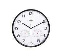 Reloj despertador Trevi OM 3510 T analógico negro termómetro batería AA 300 mm