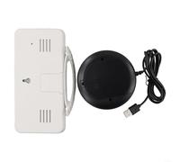 Reloj despertador vibratorio con pantalla de espejo digital, brillo ajustable, modo nocturno, función de repetición, memoria que mantiene los ajustes a través de batería CR2016, alimentado por USB