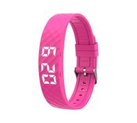 Reloj despertador vibratorio inteligente, reloj recordatorio de píldoras con alertas silenciosas y discretas, correa de silicona ajustable para adultos, personas mayores, hombres y mujeres, rosa
