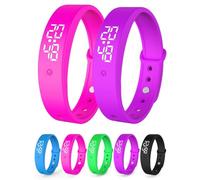 Reloj Despertador Vibratorio Para Personas Que Duermen Mucho, Pulsera De Silenciosa Con Vibración Fuerte, Digital Portátil, Alarma, Reloj Portátil Dormir No Audible Hombres Y Mujeres(Mix2f)
