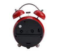 Reloj despertador vintage con doble campana, alarma extra fuerte, estructura alimentada por pilas, retroiluminación LED para dormitorio, oficina o mesita de noche, construcción de metal, 13 x 9 x 6,5