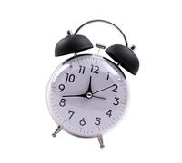 Reloj despertador vintage de doble campana para dormir pesado alarma fuerte doble campana decoración de escritorio