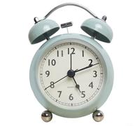 Reloj despertador vintage extra fuerte perfectamente adecuado para adultos y adolescentes que necesitan una llamada confiable (verde)