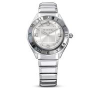 Reloj Dextera 3-hand, 37 mm, Fabricado en Suiza, Brazalete de metal, Tono plateado, Acero inoxidable OS