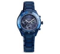 Reloj Dextera chrono, 39 mm, Fabricado en Suiza, Brazalete de metal, Azul, Acabado en azul OS
