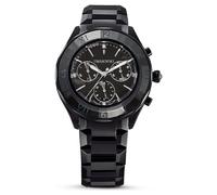 Reloj Dextera chrono, 39 mm, Fabricado en Suiza, Brazalete de metal, Negro, Acabado negro OS