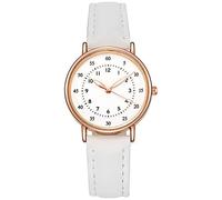 Reloj diario Ms. Relojes Casual Analógico Reloj de Cuarzo Ms. Reloj de pulsera Reloj de pulsera de negocios Fecha Casual, blanco, One Size