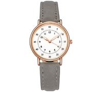 Reloj diario Ms. Relojes Casual Analógico Reloj de Cuarzo Ms. Reloj de pulsera Reloj de pulsera de negocios Fecha Casual, gris, One Size