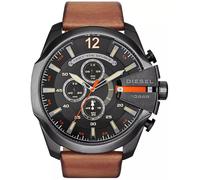 DIESEL Reloj analógico 'Mega Chief' marrón claro / negro, Talla One Size