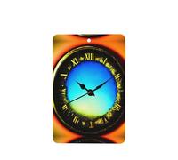 Reloj difusor de aroma para coche, rectangular, para colgar en tableta, decoración interior de coche, armario, zapatos, armario, ambientador de fragancia, 6 unidades