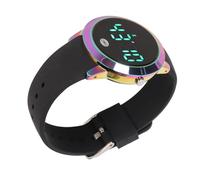 Reloj Digital a Color Resistente Al Agua, Multifuncional, Elegante, Pantalla Táctil, Temporizador de Cuenta Atrás, 12 24 Horas, para Uso Informal, Aleación (Pequeño)