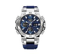 Reloj digital analógico resistente al agua con doble pantalla para hombre, diseño elegante, accesorios de cronometraje con construcción duradera, herramienta hecha a mano, material de alta calidad