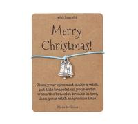 Reloj digital con colgante de Navidad hecho a mano con diseño de Papá Noel, suave, con cuentas de cerámica, para hombre, H, talla única