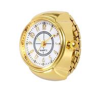Reloj digital con esfera de dedo simple, reloj elástico, anillo de cuarzo, creativo, analógico, genial, reloj de cuarzo para hombre Gbd200sm-1a6, dorado, talla única