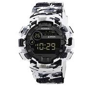 Reloj digital con fecha para hombre y hombre, reloj deportivo con LED, reloj de pulsera sin teléfono, blanco, talla única