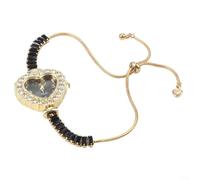 Reloj digital con formato de corazón con correa de pulsera, hebilla de acero inoxidable, materiales de aleación para contacto suave con la piel (morado)