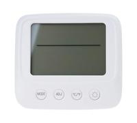Reloj digital con termómetro higrómetro con pantalla grande y monitor de temperatura y humedad para uso doméstico en interiores, monitor de humedad de temperatura interior