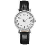 Reloj digital cronógrafo de cuarzo de cuero para señoras, hombres y mujeres, reloj senior, C, talla única