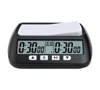 Reloj digital de ajedrez con temporizador de juego de mesa con botones grandes, temporizador de competición portátil multiusos 3 en 1 con modo de retardo adicional para jugadores de juegos de torneo