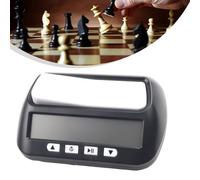 Reloj digital de ajedrez temporizador para ajedrez chino Chess Go - Cronómetro compacto de cuenta regresiva/cuenta arriba, torneo, con alarma, 14 x 8,8 x 4,5 centímetros, cuerpo de plástico (amarillo)