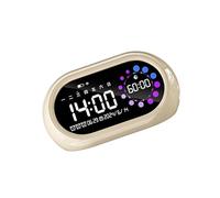 Reloj Digital De Alarma Digital Recargable Pantalla LED De Alarma Extra 3 Alarmas Volúmenes Control para Durmientes Pesados Volúmenes Portátiles Reloj