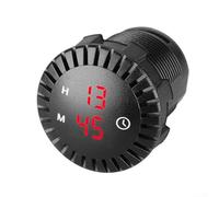 Reloj digital de control táctil impermeable 12V 24V temporizador electrónico para coches, motocicletas y barcos (rojo)