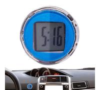 Reloj digital del automóvil: reloj de tablero de tablero, reloj de ventilación | Pequeño reloj adhesivo para el interior del automóvil, embarcación, uso de la oficina, pantalla de tiempo electrón
