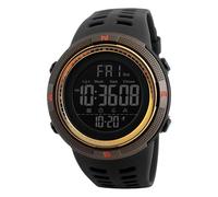 Reloj digital deportivo para hombre, diseño militar, resistente al agua, con cronómetro, alarma, fecha automática y cuenta atrás