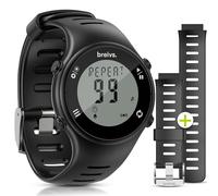 Reloj Digital Hombre Deportivo y Sumergible - Temporizador 99 Intervalos, Cronometro 10 Vueltas y Correa Extra - Fácil de Usar con Alarma y Luz - breivs.