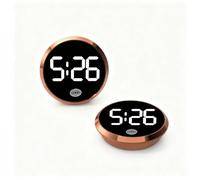 Reloj Digital Impermeable para Coche, Mini Reloj de Salpicadero LCD con Parte Trasera Adhesiva - Pantalla Clara para Interior de Coche, Camiones, SUV, Vehículos(Red)