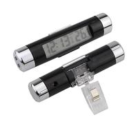 Reloj digital LCD - Dashboard Car Clock | Relojes de coche | Alta precisión Automotive Watch | 2 en 1 Automotive Digital Display Temperature and Clocks with Blue Backlight for Cars Air Vent Outlet