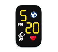 Reloj Digital LED Coche - Visibilidad Clara Día & Noche | Reloj Impermeable Luminoso Moto Con Base Adhesiva | Para Hombres Adolescentes Apasionados Ciclismo Trayectos Diarios Conducción Ciudad Salidas