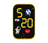 Reloj Digital LED Coche - Visibilidad Clara Día & Noche | Reloj Impermeable Luminoso Moto Con Base Adhesiva | Para Hombres Adolescentes Apasionados Ciclismo Trayectos Diarios Conducción Ciudad Salidas
