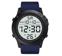 Reloj digital LED de moda para hombre, reloj deportivo, reloj de aprendizaje, para niño, azul, talla única
