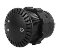 Reloj Digital LED para Coche Pantalla Táctil y Lectura Clara | PC Negro, Uso en Interior del Vehículo y Conducción Nocturna, para Tablero de Camión y Panel Central