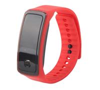 Reloj Digital LED Preciso con Modo de Ahorro de Energía para Pantalla Electrónica Deportiva para Hombres Correa de Silicona 1 Pieza (Rojo)