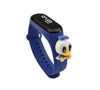 Reloj Digital led, Pulsera de Silicona niño niña Deporte Dibujos Animados Resistente al Agua - Correa Compatible mi Band (Baby Donald)
