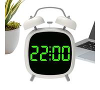 Reloj digital - Máquina de ruido calmante, luz nocturna LED regulable, temporizador de despertador suave, diseño plug-in 3 en 1, crea un ambiente de noche tranquilo, excelente viaje