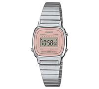Reloj Digital Mini De Dama CASIO Vintage Color Plata/Rosa LA670WEA-4A2EF