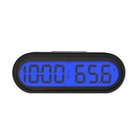 Reloj digital multifuncional con, fecha, temperatura, accesorios para automóvil, botón automático electrónico montado en tablero, alimentado por batería