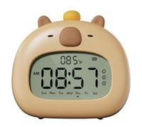 Reloj digital para despertar animal, despertador Capybara - Luz nocturna Capybara, despertador para adolescentes, luz nocturna ajustable Capybara para habitación de niño
