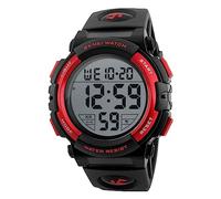 Reloj Digital para hombre Big esfera cronógrafo deportes al aire libre 50 m resistente al agua multifuncional relojes de pulsera