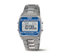 Reloj Digital Para Hombre Boccia Titanium 3738-06 Titan Plata Azul Ø40mm