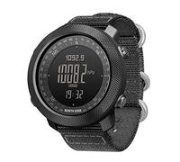 Reloj Digital Para Hombre Con Brújula, Reloj Inteligente Multifuncional Deportes Aire Libre Correr Nadar Altímetro Barómetro Podómetro Resistente Agua 50 M Relojes Tácticos Ejército Militar (Black)