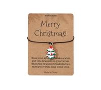 Reloj digital para hombre con colgante de Navidad caliente hecho a mano lindo Papá Noel suave pulsera de cuentas de cerámica Ca0649-06x, talla única, Plástico, No es una piedra preciosa