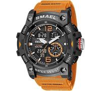 Reloj digital para hombre, deportivo, militar, digital, analógico, cronómetro, resistente al agua, multifuncional.