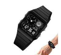 Reloj digital para hombre, pantalla LED de fecha y día para una hora precisa, diseño duradero resistente al agua con correa cómoda, reloj digital deportivo para adolescentes, atletas, marido, hijo