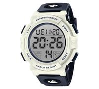Reloj digital para hombre, reloj digital militar para hombre, 5 ATM, resistente al agua, para deportes al aire libre, con luz, alarma, fecha, a prueba de golpes, cronógrafo, regalo, azul marino